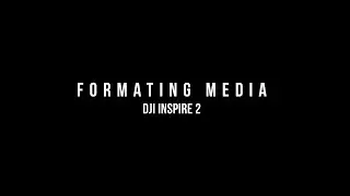 Inspire 2  - Formatting Media (SSD, MicroSD)
