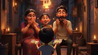 सालों बाद मेले में जाने की खुशी। बाप दिहाड़ी मजदूर। जाने का मौका। मां बीमार ।दिल ललचाते बच्चे। 