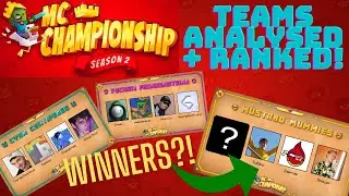 THE SPOOKY MCC TEAMS! - MCC 18 teams analysis + ranking (MC Championship)