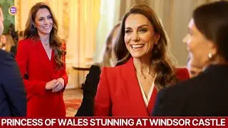 Princess Catherine TURNS HEADS in Red as She Hosts Rugby Champions at Windsor Castle