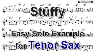 Stuffy - Easy Solo Example for Tenor Sax