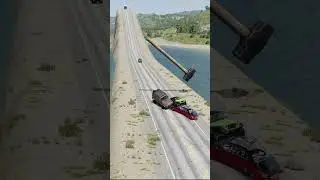 Car vs Large Hammer #shorts #beamngdrive #carvshammer #gta