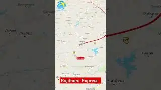 Rajdhani express Delhi - mumbai train route map shorts #shorts #shortsfeed #travel #shortvideo #map