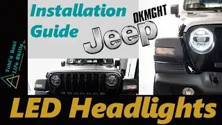 Светодиодные фары OEM-типа для моего Jeep Wrangler JL 2020 | Руководство по установке