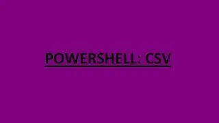 PowerShell export-csv