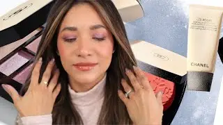 CHANEL LES BEIGE HEALTHY WINTER GLOW COLLECTION | Eyeshadow palette Cool , Mauve blush, glow primers