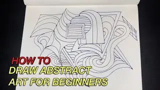 How to draw ABSTRACT art for beginners (BEGINNER FRIENDLY)