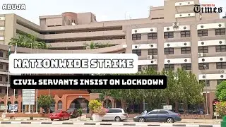 Workers shut federal secretariat as labour begins indefinite strike