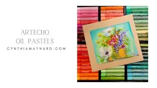 Florals with Artecho Oil Pastel Painting