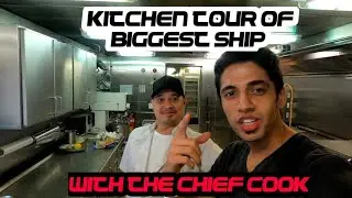 Kitchen Of A Cargo Ship EXPLORERD With The COOK | Life At Sea |