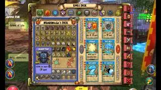 W101 Wizard 101 Deactivate Item Cards in Deck Test Realm October 2016