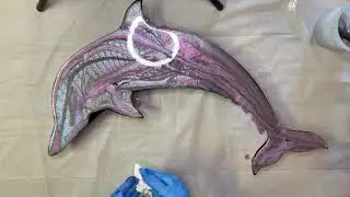 #6 - Resining a dolphin | Resin dirty pour | Resin