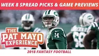 2018 Fantasy Football &mdash; Week 8 Spread Picks, NFL Game Previews & Best Halloween Candy + Movies