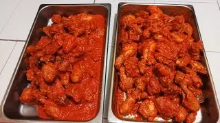 RESEP AYAM BUMBU RUJAK UNTUK 130 NASI KOTAK || MUDAH & ENAK.