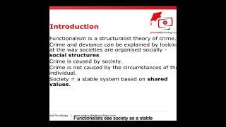 Functionalist View of Crime: A-Level Sociology Explained  #sociologyfacts