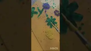 flower glass paiting # shorts # Art alert!