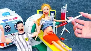 Satisfying with Unboxing Doctor Toys Playset, COCOMELON Ambulance set Review | Tada Unboxing