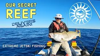 Extreme Jetski Fishing- Our Secret Reef Delivers Again! Mulloway!
