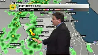 Scattered rain showers to make for soggy Sunday