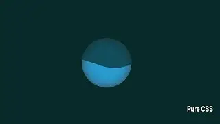How to Create a Filling Water as Loading Background? | Pure CSS