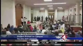 OSU student sit-in cut short by arrest threat