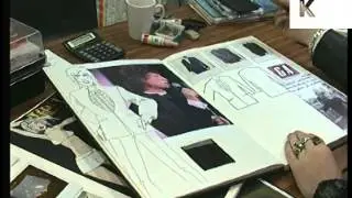 1990s Mr Gammon Fashion Designer Profile, UK Archive Footage