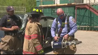 Leadership Wheeling Class trains like firefighters for the day