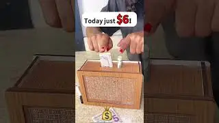 Wooden Cash Vault for SavingsGoals #savingmoney