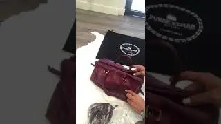 Melted glazing on LV Empreinte bag