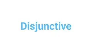 How to Pronounce disjunctive #disjunctive #english   #words
