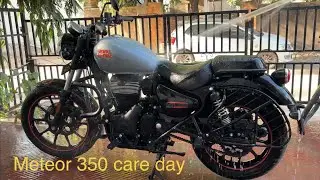 Royal Enfield Meteor 350 Wash & Chain Care | Motul | Vista Auto Wash | 3M Polish | DIY Detailing