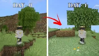 MAKE A BED 🛏️ FROM DRY TREE 🌴 IN MINECRAFT IN DAY 1 || CHALLENGE 🤩 SURVIVAL ✅ || 