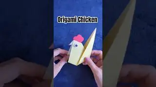 Easy Origami Chicken Tutorial  #origami #art #animals  #diy