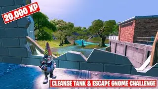 SECRET GNOME QUEST PART 4! Cleanse Tanks & Escape! Hidden Challenge Fortnite