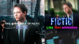 Fictic like text animation in alight motion 💀🔥| +Preset |