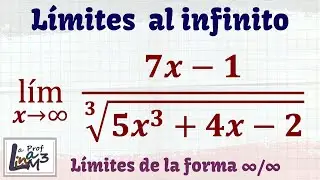 Límite en el infinito con raíz cúbica | Ejercicio 6 | La Prof Lina M3