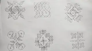 Simple kolam #pullikolam#rankoli#5 dots kolam # tamil# periya kolam #kolam #tamil kolam #drawing 
