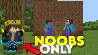 I Snuck Into A 'NOOB ONLY' Minecraft Server!