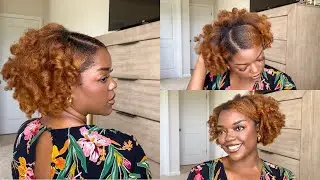 Easy Spring/Summer Style On Natural Hair | Perm Rod Set On Blow Dried Hair