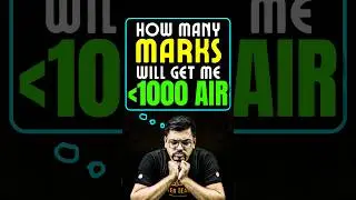 How many JEE Marks can get your less than 1000 AIR?🤔#jee #jee2025 #iit #iitjee #jeepreparation