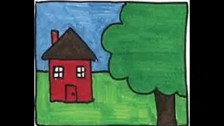 Google Classroom Art Assignment/House Landscape