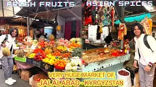 EXPLORING THE MAIN CENTER MARKET OF JALALABAD - KYRGYZSTAN 🇰🇬#kyrgyzstan #emu #mbbs #mbbsstudent
