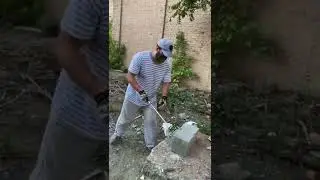 Тест на прочность кирпича )) #кизлярскиеножи #бита #ножикупить