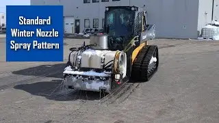 What is the Standard Spray Pattern on a LiquidRage Brine Sprayer
