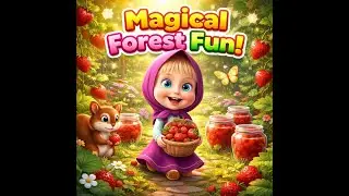 🍓🌳 Magical Forest Fun with Little Girl | Sweet Kids Cartoon Adventure 🦋✨