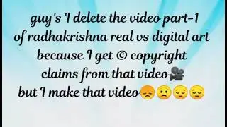I delete the video part-1 of radhakrishna real vs digital art🎨