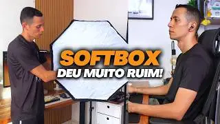 HOME OFFICE: Comprei um softbox novo e j&aacute; quebrei todo no primeiro dia!