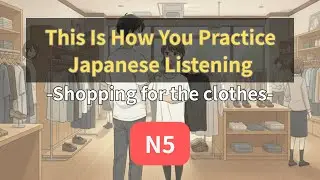 🇯🇵🎧【JLPT N5 】Japanese Conversation | Shopping Dialogue with Slow Listening & Shadowing