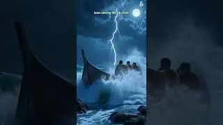 The Power of Jesus #storm #power #night #highlights #jesus #god #sunset #moon #holi #boat #water