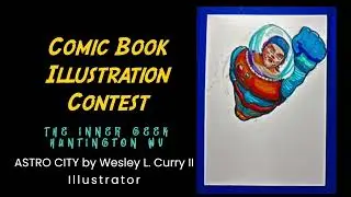 Comic Book Cover Illustration (1M stop motion)
